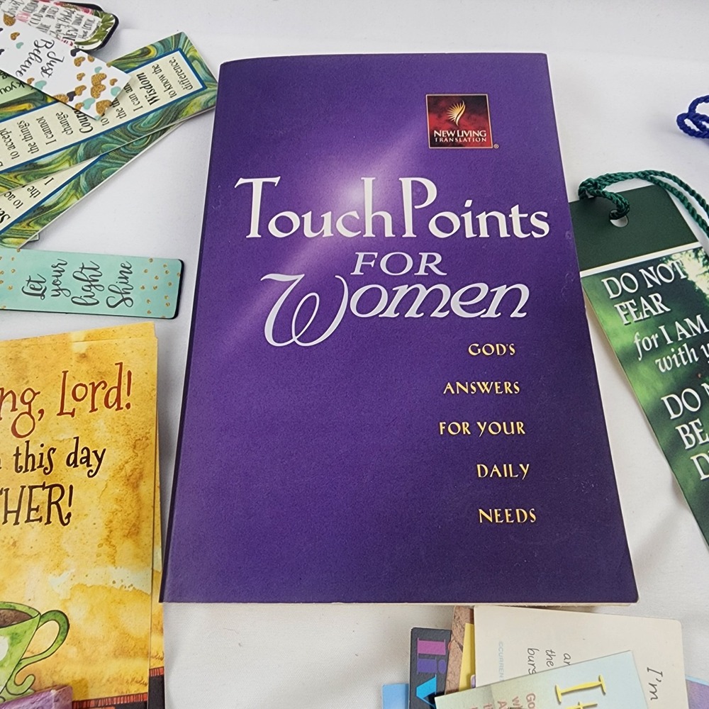 Lot Religious Prayer Cards ‎ Bookmarks  Touch Point For Women Book Magnets - Picture 5 of 12